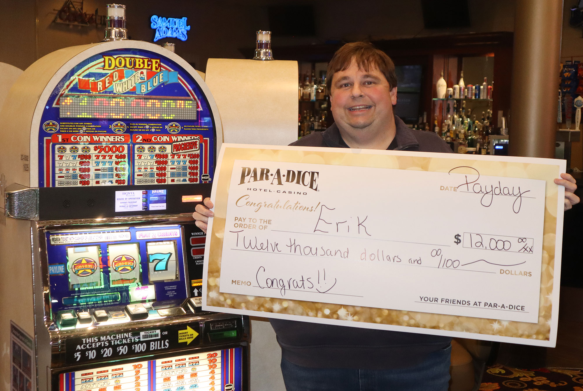 Erik H. Winner at Par-A-Dice Hotel Casino