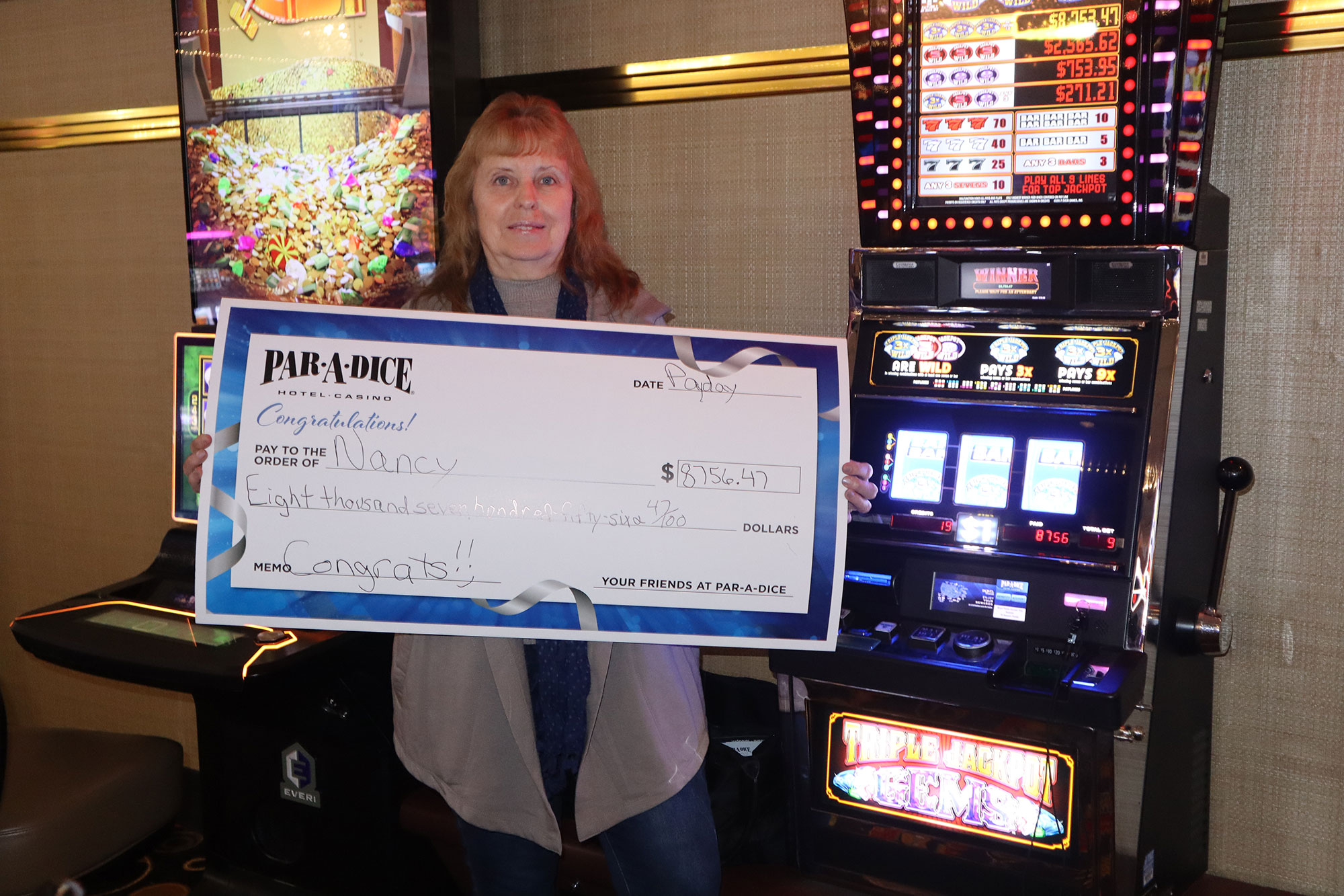 Nancy W. $8,756 Winner