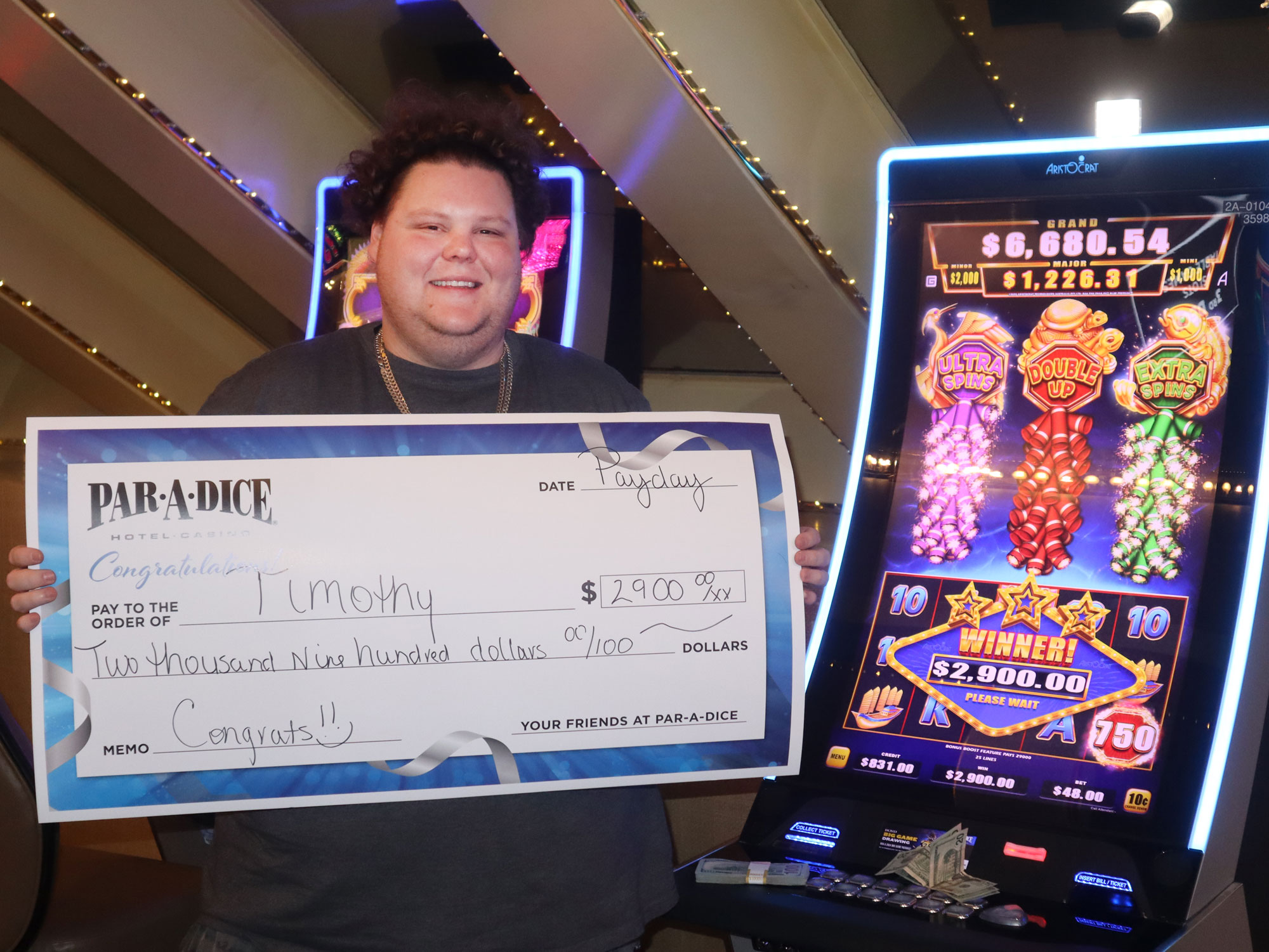 Timothy S - Winner of $2900 on Blue Festival Bao Zhu Fu