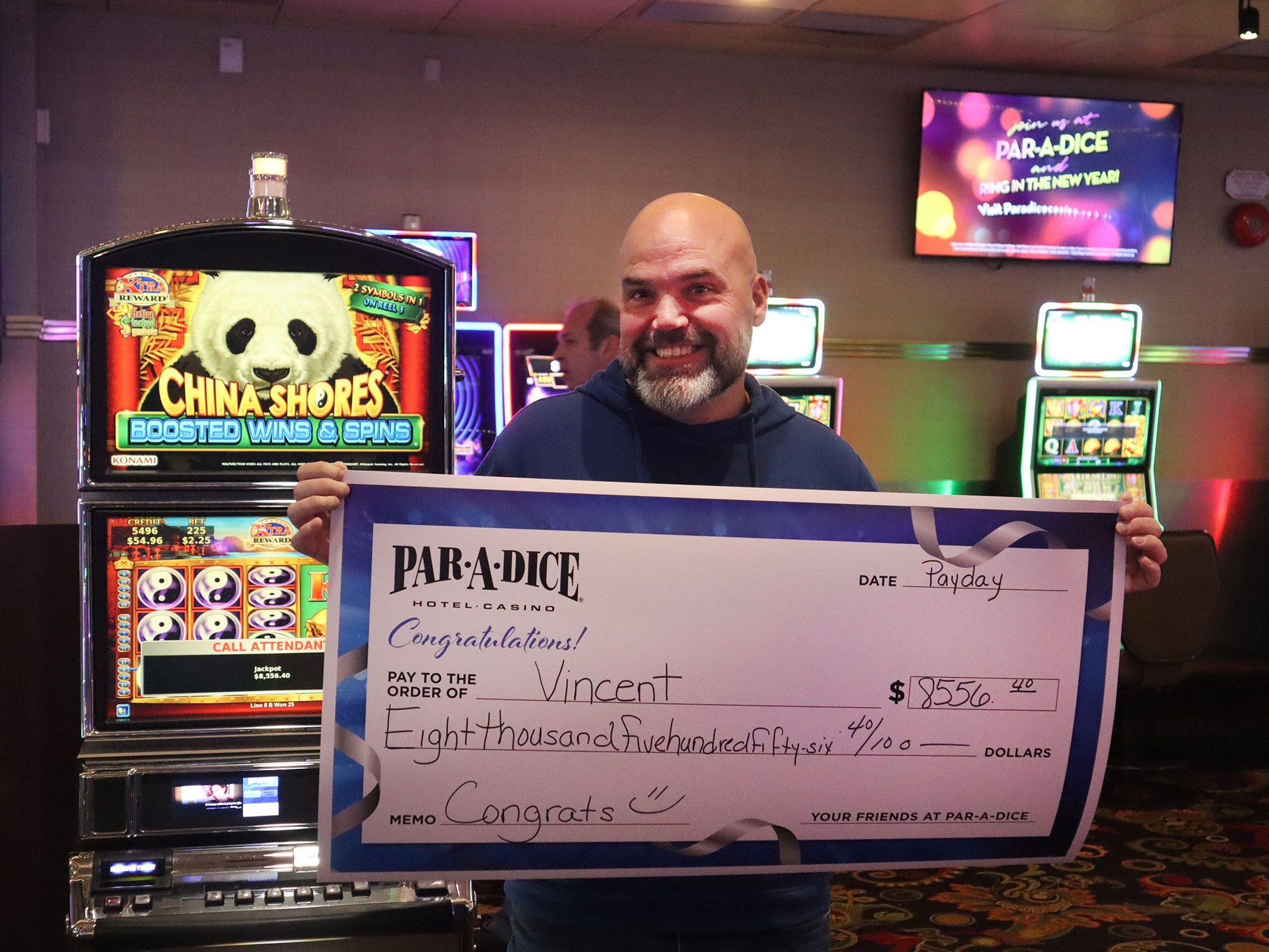 Vincent A. $8,556 Winner